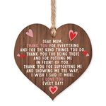 A present for mum | I love you mum present gifts | best mum ever in the world | handmade plaque presents | heart wooden hanging plaques | mother from daughter thank you | christmas