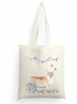 Personalised Boxer Dog Natural Cotton Tote Bag - Customised Pet Owner Gift - Pick a Breed & Add a Name