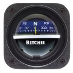 RITCHIE COMPASS V-537B Explorer Compass - Bulkhead Mount - Blue Dial