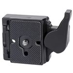 Konsait Black Camera 323 Quick Release Plate with Special Adapter (200PL-14) use for Manfrotto 323(New Version)