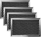 JX81J WB02X11124 Microwave Recirculating Charcoal Filter Compatible with GE Microwave Oven Replace Filters WB2X11124, AP3791810 (4 Pack) by Fetechmate