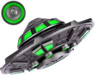 Metal Fidget Spinner, Light Up UFO Fidget Toy Fingertip Gyro Gadget, Luminous Finger Hand Spinner Sensory Desk Toy for Kid Adult, Christmas Birthday Gift Classroom Prizes, Toy for Stress Anxiety Relief