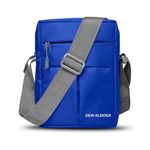 DEIN KLEIDER Nylon Sling Cross Body Travel Bag (Dark Blue)