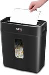 SToK (ST-15CC) Paper Shredder for Home & Office, 6-Sheet Cross-Cut Shredder, P-4 High Security Level, Quiet Credit Card Shredder with Jam Proof System, 12 LTR bin Capacity (One Year Offsite Warranty)