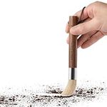 MHW-3BOMBER Coffee Brush,Coffee Machine Cleaning Brush with Natural Bristle, Lanyard, Walnut Handle Coffee Grinder Cleaning Brush for Home Kitchen/barista accessories Modell: B5335