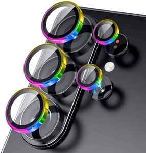 Jurqqer for Samsung Galaxy S26 Ultra Camera Lens Protector – 9H Sapphire Glass & Aviation Aluminum Alloy, Anti-Scratch, Bubble-Free Installation, Ultra-Thin HD Clear Case-Compatible Cover, Colorful