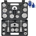 DASBET 24PCS Heavy Duty Disc Brake Caliper Tool Set and Wind Back Kit for Brake Pad Replacement (Black)