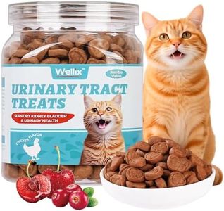 Wellix 13.5oz Urinary Tract Health Supplement Cat Treats for Indoor Cats - Chicken Flavor Kitten Snacks for Support Kidney Bladder & Urinary Health Cat Training Biscuits - Add Dandelion & Cranberry