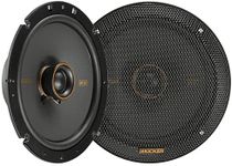 KICKER 51KSC6704 Coaxial Speaker System, 2-Way Design, One (1) Pair, 6.75" (165mm) Polypropylene Woofer/Midrange, 3/4" (20mm) Silk-Dome Tweeters, 100 Watts RMS, 200 Watts Peak