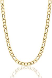 Chain Necklace for Men 12MM 32 Inches Stainless Steel Figaro Link Chain for Women mens jewelry