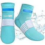 SuzziPad Cold Therapy Socks with Reusable Gel ice Packs - Achieve Relief from Sprains, Muscle Pain, Bruises, Swelling, Edema, Chemotherapy, Arthritis, Post Partum Foot (S/M)