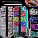 3500pcs Face Gems for Makeup with G