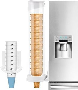 Ice Cream Cone Dispenser Holder Wall Mount Cone Holder Organizer with Cone Paper Holder, Mount on Ice cream machine, 16’’L x 3’’ Dia with 2 gaskets