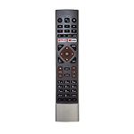 Fashion Fever Compatible HTR-U27E HAIER TV Remote Control with G o o g l e Assistant, Bluetooth Voice Command HAIER Remote Android tv with Netflix YouTube hot Keys. Pairing Must!