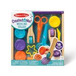 Melissa & Doug Created by Me! Cut, Sculpt, and Roll Modeling Dough Kit with 8 Tools and 4 Colors of Modeling DoughStampers, Arts and Crafts for Kids Ages 3+