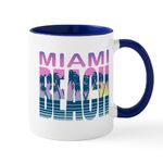 CafePress Miami Beach Mug 11 oz (325 ml) Ceramic Coffee Mug