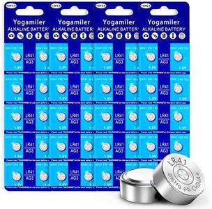 Yogamiler 40-Pack LR41 AG3 392 192 SR41 384 736 L736F Battery 1.5V Button Cell Batteries