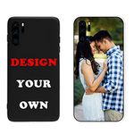 Naispanda Personalized Photo Picture Text Name Phone Case for Huawei P30 pro - Soft TPU and Glass, Custom Design Your Own Phone Cover