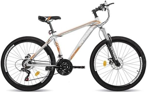 Omelaza 26-inch Mountain Bike, 21-Speed High Aluminium/Carbon Steel Frame Road Bike, Dual Disc Brake MTB with Lock-Out Suspension Fork for Adventurous Men and Women Dominates The Trails