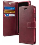 GOOSPERY iPhone 6 Case for Apple iPhone 6, [Drop Protection] Blue Moon [Wallet Case] PU Leather with Shock Absorbing TPU Casing [ID Card & Cash Holders] (Wine) IP6-BLM-WNE