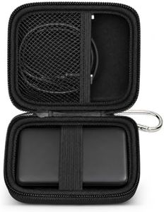 ANKHOH Case for Clutch Pro Portable Charger for iPhone for INIU for podoru for Anker MaGo for Anker Nano Magsafe for TRKOY Power Bank Travel Storage for Battery Pack, USB Charging Cable(Box Only)Black