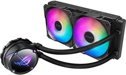 ASUS ROG Strix LC II 240 ARGB All-in-one AIO Liquid CPU Cooler 240mm Radiator, Intel LGA1700, 115x/2066 and AMD AM4/TR4 Support,2X 120mm 4-pin PWM Addressable RGB Radiator Fans