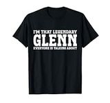 Glenn Surname Funny Team Family Las