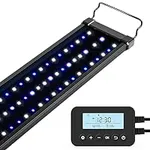NICREW Saltwater Aquarium Light, Marine LED Fish Tank Light for Coral Reef Tanks, Programmable Timer Controller, 18 to 24-Inch, 20-Watts