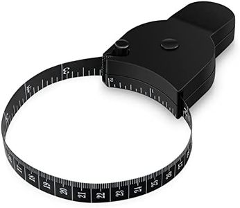 (Body Measuring Tape (Black)) - Tape Measure Body Measuring Tape for Body Fat Measurements Retractable 60 Inch 150 CM Black