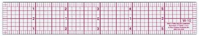 Westcott 8ths Graph Ruler, 1 x 6, Transparent (W-10)