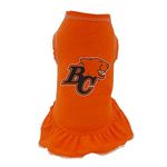 All Star Dogs 655257703138 CFL BC Lions Dress, Orange, XXS