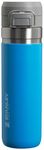 Stanley Quick Flip GO Water Bottle 24 OZ / 0.71 L | Push Button Lid | Leakproof & Packable for Travel & Sports | Insulated Stainless Steel | BPA-Free | Azure