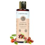 Earth Like Cold Pressed Jojoba Oil 100ml - 100% Pure Natural Jojoba Oil for Skin, Hair, and Scalp Care, Moisturizing, Nourishing, Hydrating, Non-Greasy Formula for Healthy Skin and Hair Growth