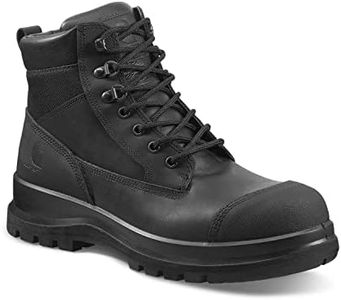 Carhartt Men's Detroit Rugged Flex S3 6 Inch Safety Boot, Black, 43