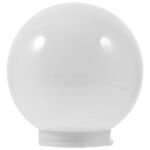 Generic Acrylic Lamp Post Globe:5.89" Acrylic Globe Lamp Shade for Ceiling, Wall Fixtures, Lamp Posts,3.27" Fitter Neck