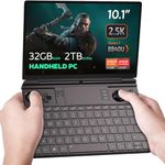 GPD Win MAX 2 2024 Handheld Gaming PC with AMD Ryzen 7 8840U, Radeon 780M GPU, 32GB RAM, 2TB SSD, OcuLink, 10.1" IPS Display, Gaming Controls, Keyboard and touchpad