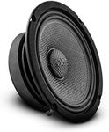 DS18 PRO-CF6.4SL 6.5" Slim Speaker 500 Watts RMS Max Power 4-Ohms Carbon Fiber Cone Water Resistant Mid-Bass Loudspeaker - Great Speaker for Motorcycles and Powersports - 1 Speaker