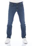 Lee Men's Jeans Regular Fit Daren Zip Fly Trousers Straight Jeans Cotton Denim Stretch Blue Black Grey W30 W31 W32 W33 W34 W36 W38 W40 W42 W44, Bright Blue (Lss3sgjz3), 34 W/32 L