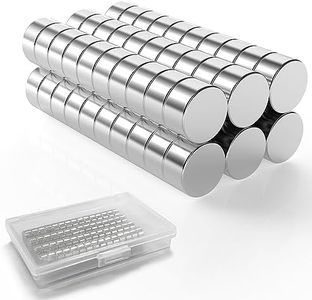 LISOPO 60 imanes de neodimio 6 x 3 mm pequeños imanes fuertes, mini imanes, imanes para pizarra magnética, imanes para tablón de anuncios, pizarras magnéticas, neveras, manualidades