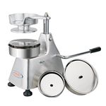 Hakka Hamburger Patty Maker, 3 in 1 New-Upgrade Burger Press Machine Commercial Burger Patty Maker Heavy Duty Meat Patty Maker Stainless Steel with 100/130/150MM Plate, Includes 1500 Pcs Patty Papers