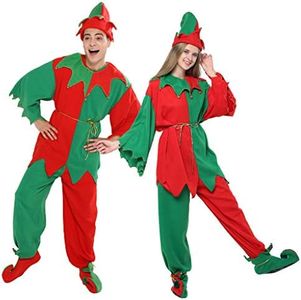 EraSpooky Christmas Elf Adult Costume Unisex Whole Set