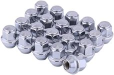 M12x1.5 Lug Nuts Chrome Lug Nuts M12-1.50 Acorn Lug Nuts 12x1.5 19mm Hex 32mm Long Set of 20 Lug Nut Fits for 2001-2019 Ford Escape, 2012-2018 Ford Focus, 2006-2019 Ford Fusion Factory Wheels