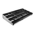 D'Addario XPND Pedal Board - Guitar Pedal Board that Expands - Pedal Boards for Guitars - 2 Rows, Lightweight, Durable Aluminum Pedalboard - Pre-Applied Loop Velcro for Swapping Pedals