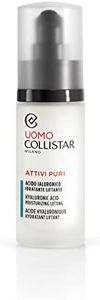 Collistar Attivi Puri Moisturising Lifting Hyaluronic Acid for Men, Replenishing Anti-Wrinkle Serum with Smoothing Effect, Daily Use, Even After Shaving, for All Skin Types, 30 ml