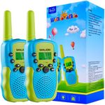 Walkie Talkies for Kids Adults Toys for Boys Girls, 3 Miles Walkie Talkies Toy 2 Way Radios Birthday Gifts for 3 4 5 7 8 10 Year Old Boy Girl Gifts for Boys Girls Toys 3 4 5 6 7 (Blue-Green)