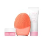 FOREO Clean Balance Luna 4 Bundle - Facial Cleansing Brush for Balanced Skin + Luna Micro-Foam Face Cleanser 2.0, 100 ml + Luna (Ultra Nourishing) Cleansing Balm, 15 ml - Firming Face Massager