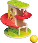 Hape Wooden Jungle Press & Slide Ball Run Toddler/Kids Interactive Toy 18m+