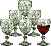 6 Pieces Vintage Wine Glasses Set, 