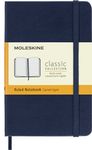 Moleskine Classic Notebook, Hard Cover, Pocket (3.5" x 5.5") Ruled/Lined, Sapphire Blue, 192 Pages