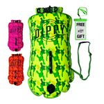 DIPPY Tow Floats For Open Water Swimming | 28L Swim Buoy Open Water Swimming Float | Waterproof Swimming Buoy | Tow Float Dry Bag | Wild Swimming Float | Wild Swimming Accessories Triathlete, Swimmer